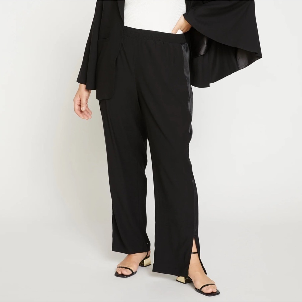 Universal Standard NEW Tux Double Luxe Pants in Black Size 2XS 6-8